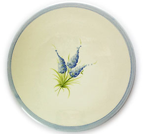 Provence hand made pottery Trivet / Pot Stand (LAVENDER) - Click Image to Close